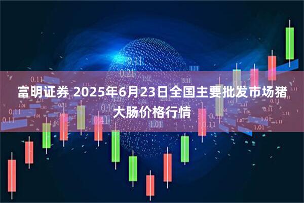 富明证券 2025年6月23日全国主要批发市场猪大肠价格行情