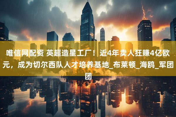 唯信网配资 英超造星工厂！近4年卖人狂赚4亿欧元，成为切尔西队人才培养基地_布莱顿_海鸥_军团