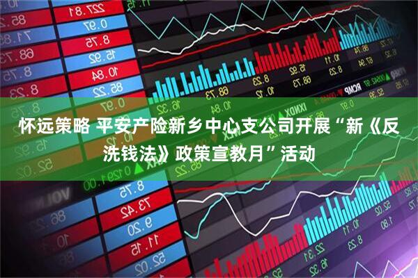 怀远策略 平安产险新乡中心支公司开展“新《反洗钱法》政策宣教月”活动